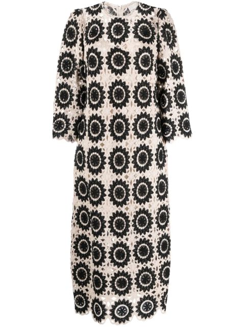 ZIMMERMANN Ginger crochet midi dress - Neutrals - zdjęcie produktu nr 1