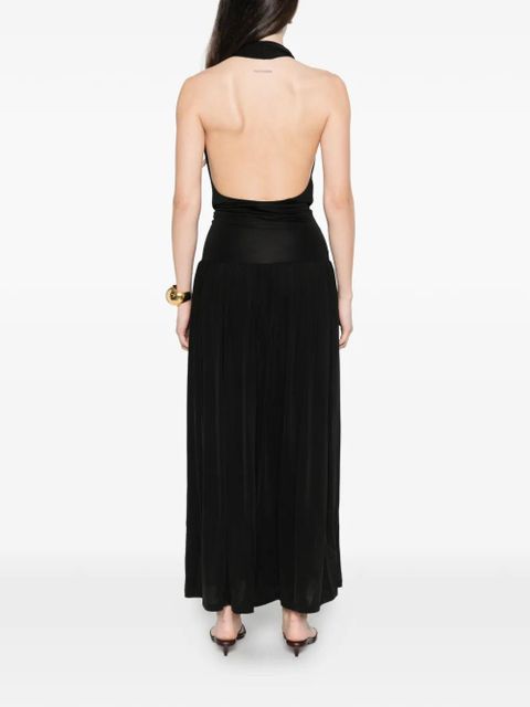 Aya Muse halterneck maxi dress - Black