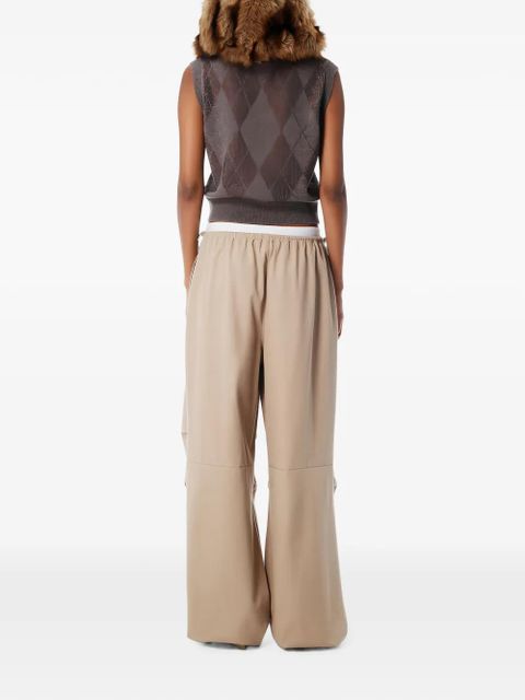Alexander Wang elasticated-waistband palazzo pants - Neutrals