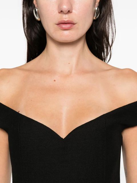 CALVIN KLEIN COLLECTION v-neck sleeveless dress - Black