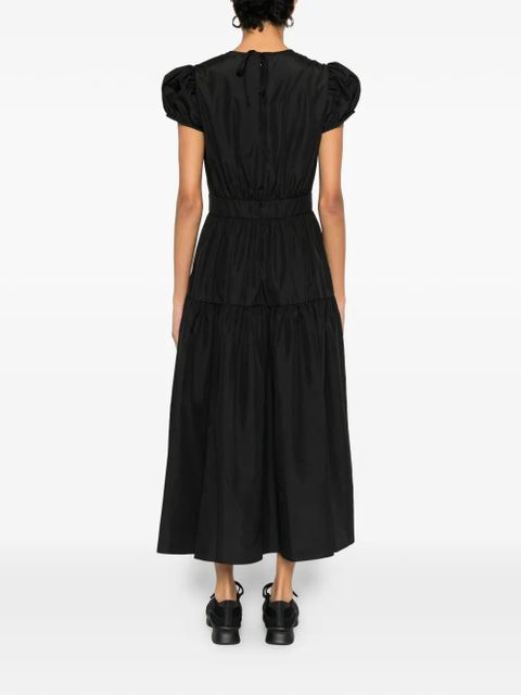 Cecilie Bahnsen tiered puff-sleeve dress - Black