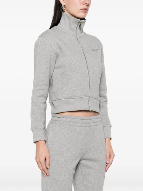 The Attico logo-appliqué sweatshirt - Grey