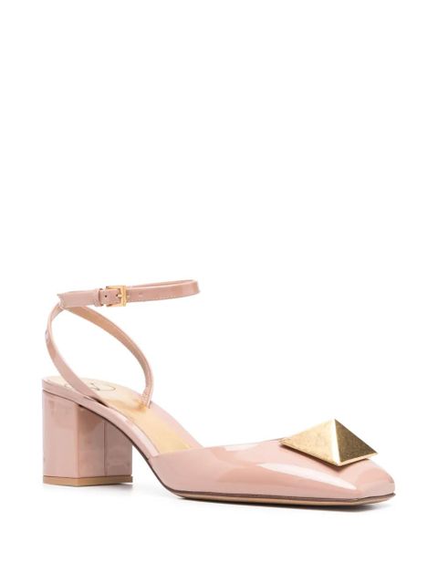Valentino Garavani One Stud 65mm patent leather pumps - Pink - zdjęcie produktu nr 2