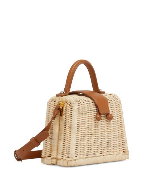 Marni ratan mini bag - White