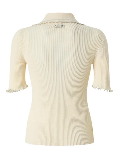 PINKO ribbed top - Neutrals - zdjęcie produktu nr 2