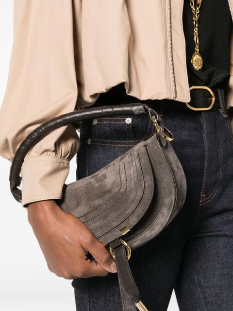 Chloé suede shoulder bag - Grey - zdjęcie produktu nr 2