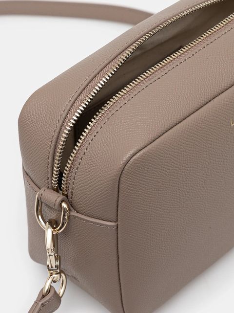 Lacoste torebka skórzana kolor brązowy NF5100PH