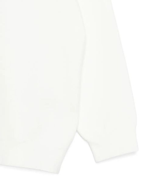 Victoria Beckham V-neck long-sleeve sweatshirt - White