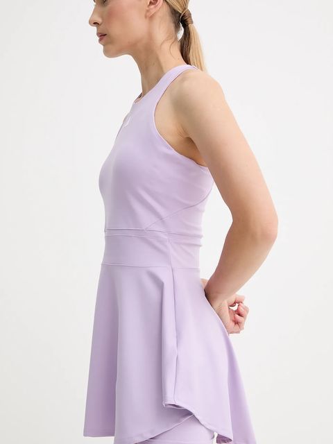 adidas Performance sukienka sportowa GAMESET kolor fioletowy mini rozkloszowana JW2980 - zdjęcie produktu nr 2