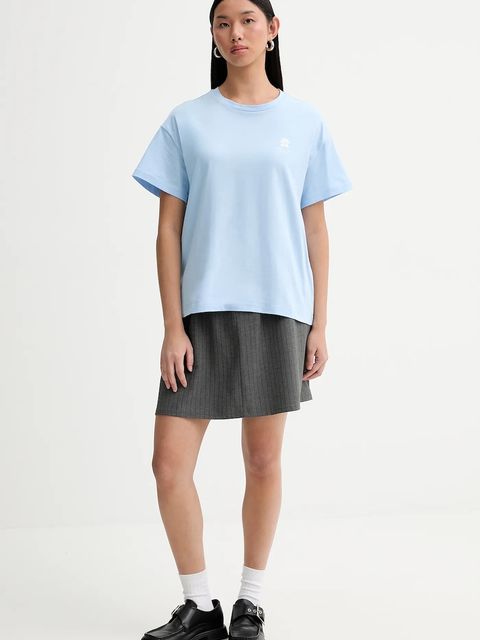 Marc O'Polo t-shirt bawełniany damski kolor niebieski 5000009349