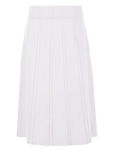 Jil Sander linen skirt - White - zdjęcie produktu nr 1