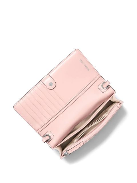 Michael Kors monogram-pattern logo-strap crossbody bag - Pink