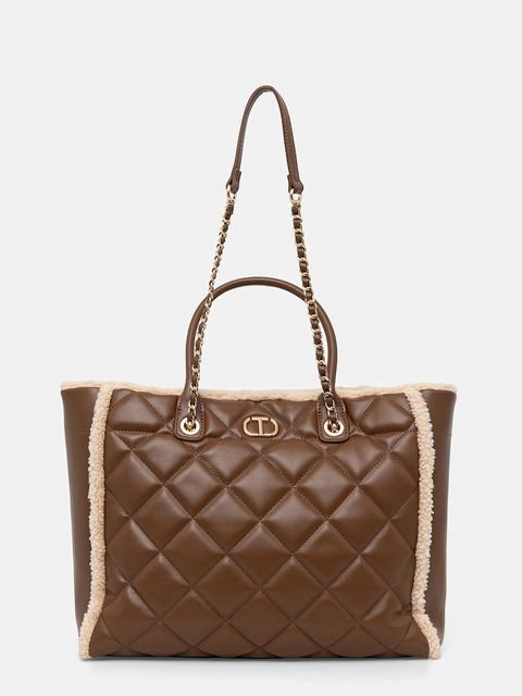 Twinset torebka kolor brązowy 252TD8112 - zdjęcie produktu nr 1