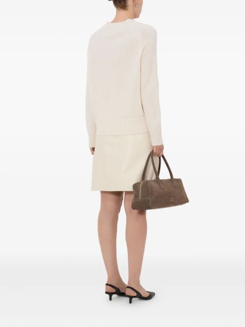 LouLou de Saison U-neck ribbed sweater - Neutrals