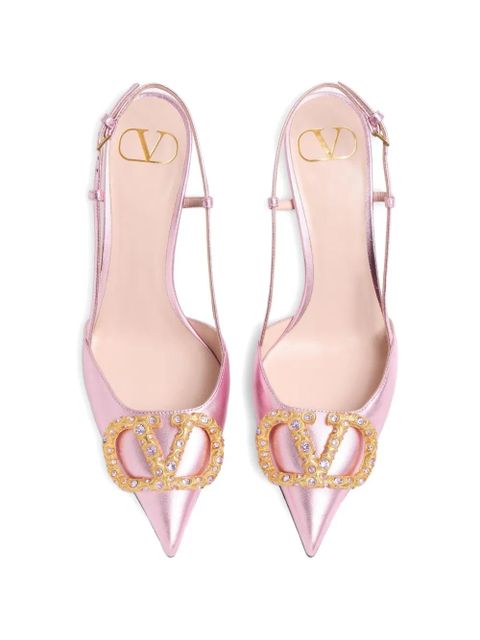 Valentino Garavani VLogo Signature slingback pumps - Pink