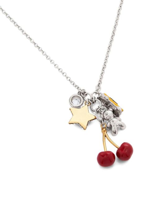 Marc Jacobs Trinket charm-cluster necklace - Silver