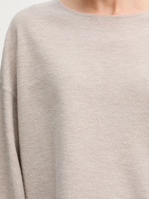 Marc O'Polo sweter z dodatkiem wełny damski kolor beżowy lekki 510609860487