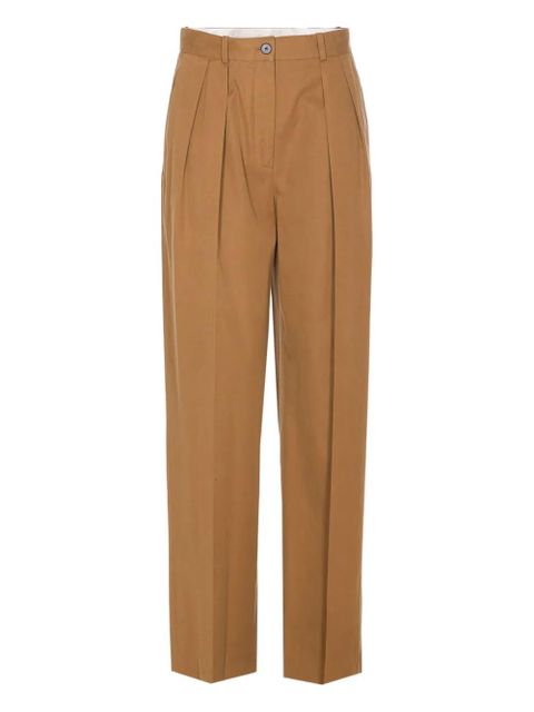 The Row Igor button pleated trousers - Brown