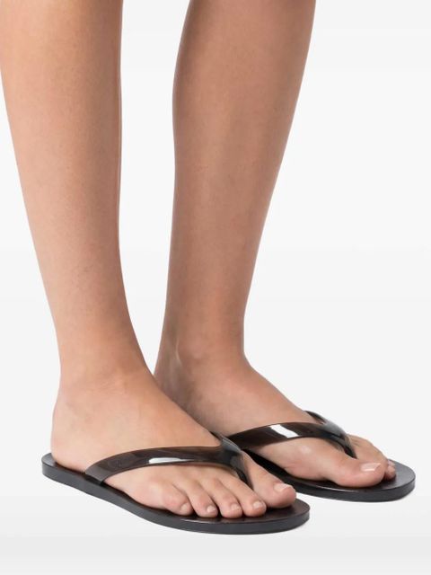 Ancient Greek Sandals translucent-design flip flops - Black