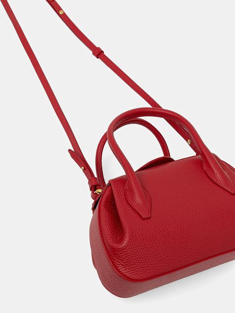 Yuzefi torebka skórzana OYSTER MINI DUFFLE kolor czerwony YUZPF25-HB-MOYD-L060