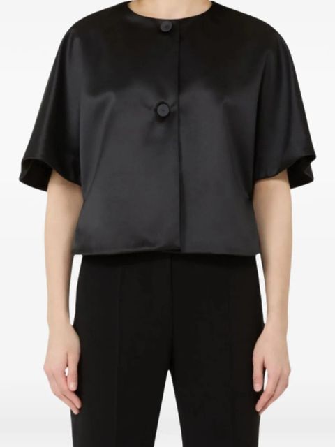Max Mara Mxautile buttoned cape - Black