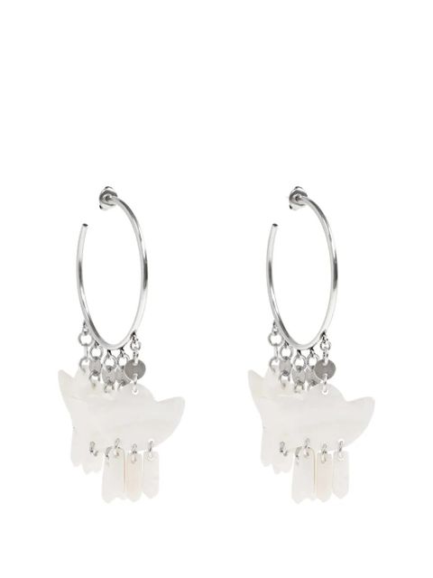 ISABEL MARANT hoop drop earrings - Silver