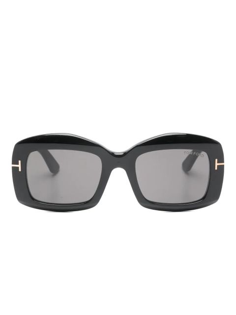 TOM FORD Eyewear oval-frame venetiatr sunglasses - Black - zdjęcie produktu nr 1