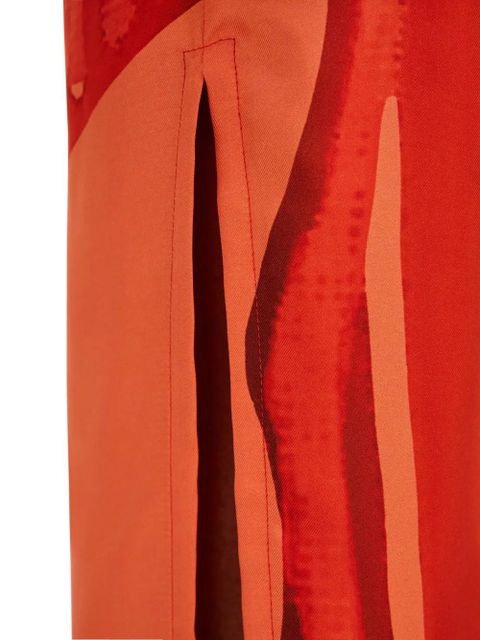 Ferragamo carp-motif silk maxi dress - Red - zdjęcie produktu nr 2