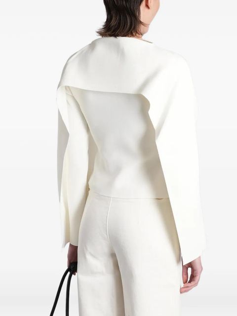 Cult Gaia Alka cape-sleeve blouse - White