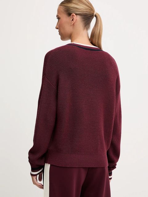 Guess sweter z dodatkiem wełny SABINA damski kolor bordowy lekki V5BR01 Z1152