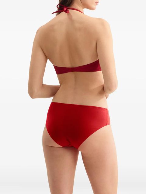 ERES Gang halterneck triangle bikini top - Red