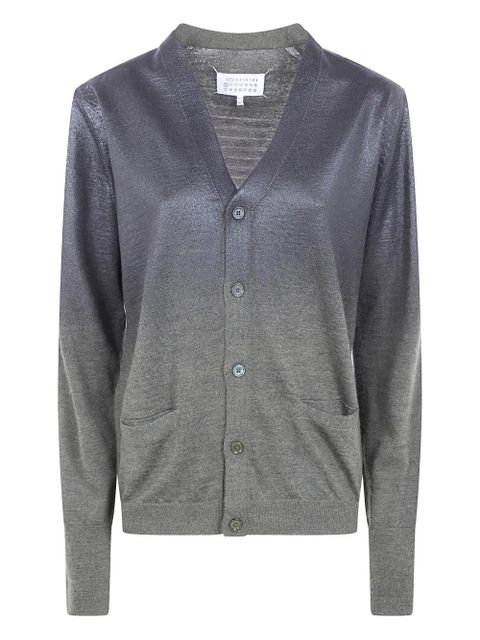 Maison Margiela button ombre cardigan - Grey - zdjęcie produktu nr 1