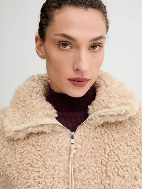 Marc O'Polo kurtka kolor beżowy przejściowa 5000006439