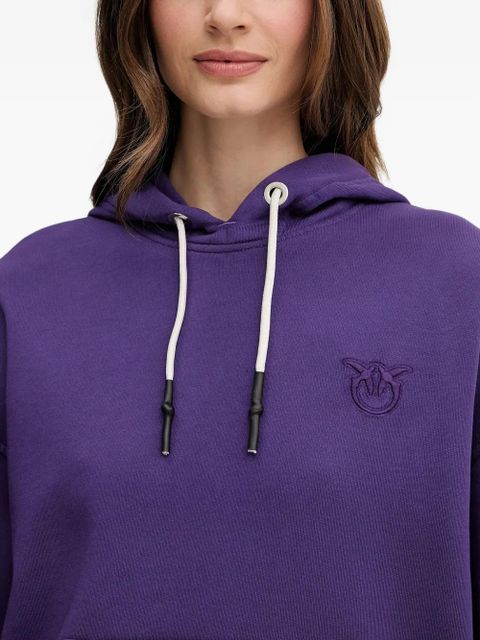 PINKO logo-detail hoodie - Purple
