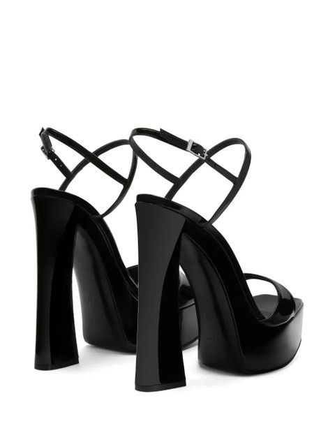 Giuseppe Zanotti Sylvy 145mm platform sandals - Black - zdjęcie produktu nr 2