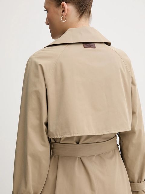 Pepe Jeans trencz kolor beżowy PL4024349