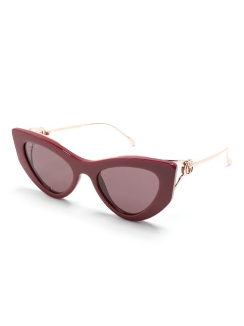 Gucci Eyewear Double G cat-eye sunglasses - Red