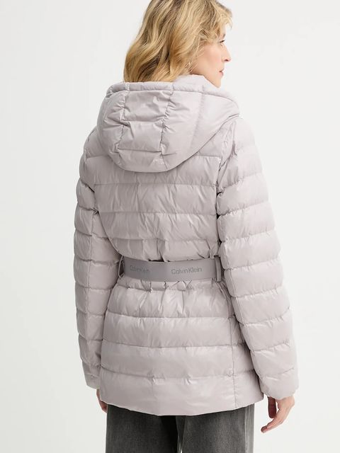 Calvin Klein kurtka kolor szary zimowa LV044D542G