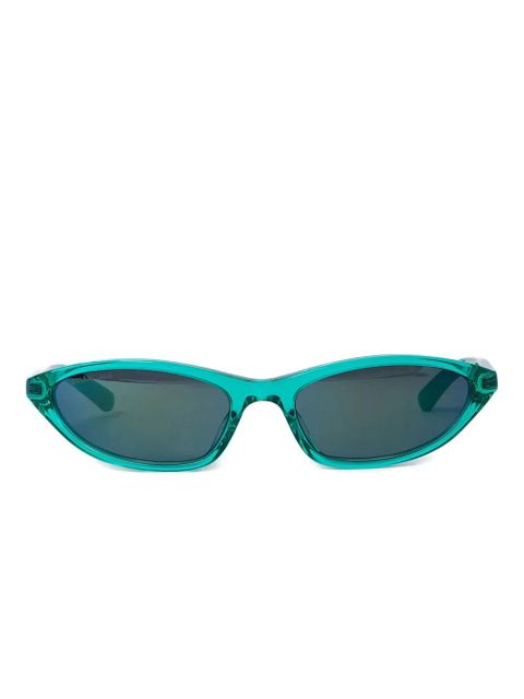 Balenciaga Eyewear Blade sunglasses - Green - zdjęcie produktu nr 1
