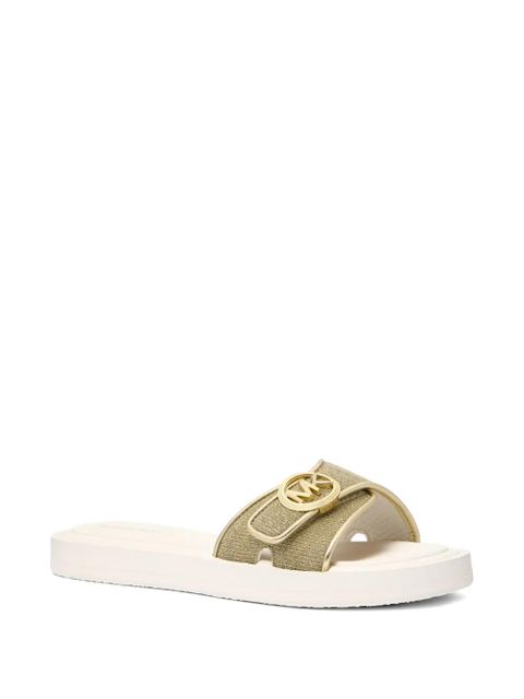 Michael Kors logo pool slide sandals - Gold - zdjęcie produktu nr 2