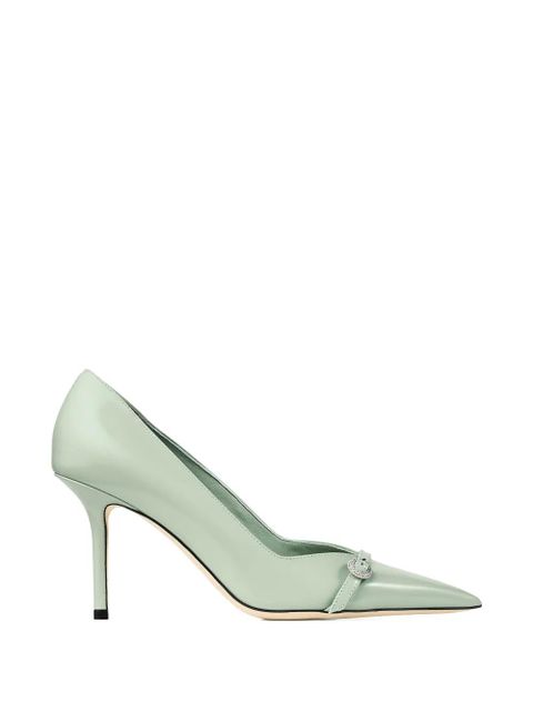 Jimmy Choo pointed toe buckle pumps - Green - zdjęcie produktu nr 1