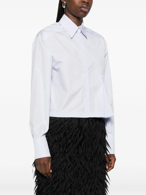 Sportmax pleated-front shirt - Blue