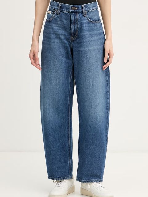Calvin Klein Jeans jeansy barrel damskie - zdjęcie produktu nr 1