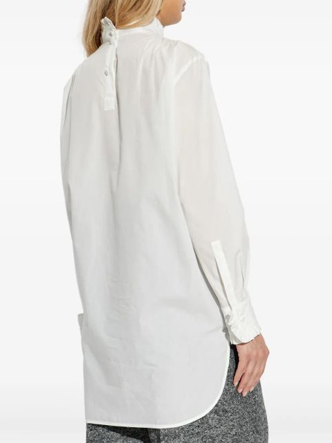 Max Mara Gettata ruffled high-neck shirt - White
