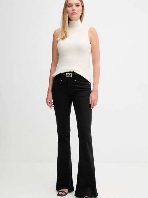 Gaudi sweter damski kolor beżowy lekki z golfem 521FD53009 - zdjęcie produktu nr 2