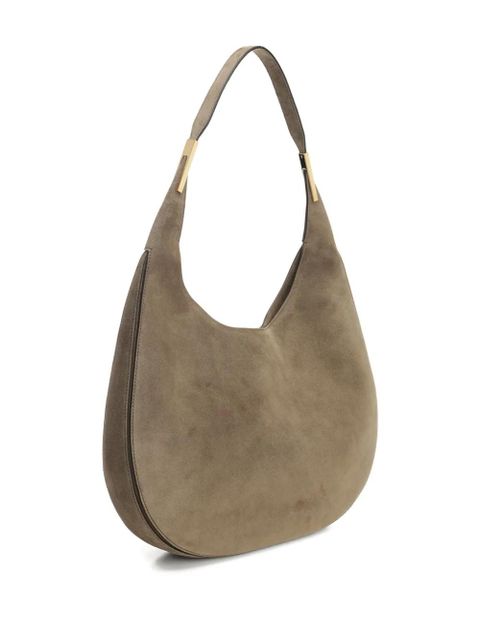 Savette suede crescent shoulder bag - Neutrals