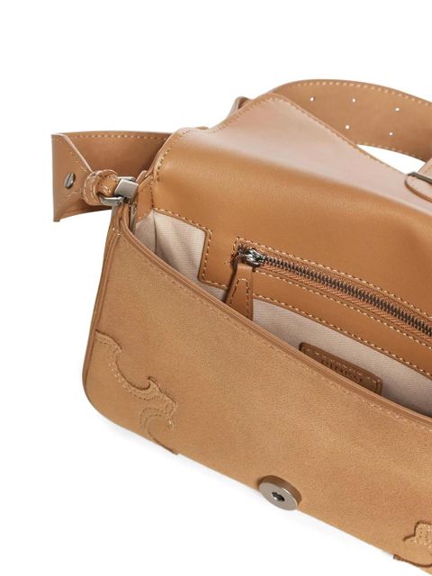 PINKO small log-plaque cross body bag - Neutrals