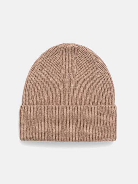 Answear.LAB czapka wełniana kolor beżowy - zdjęcie produktu nr 2