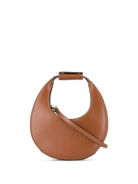 STAUD Moon small leather shoulder bag - Brown - zdjęcie produktu nr 1