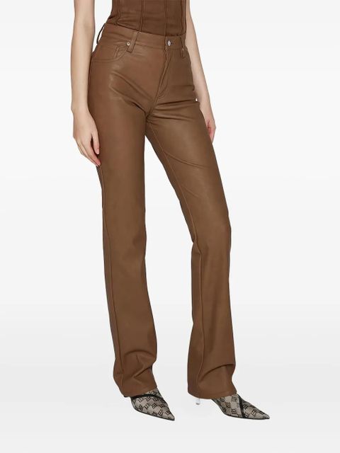 MISBHV logo-button trousers - Brown